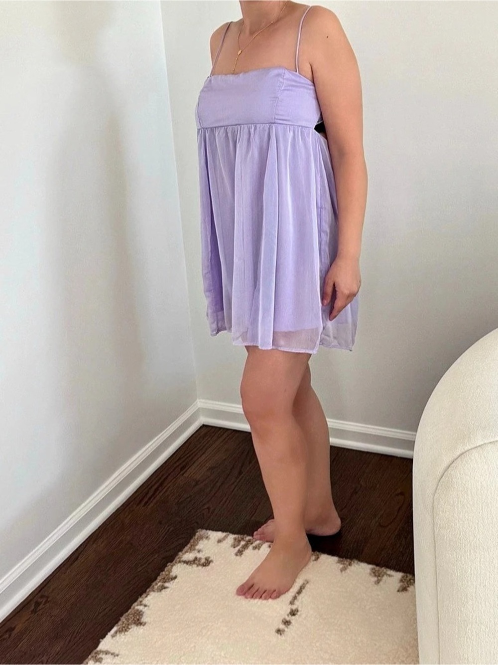 Lucky in the Sky Women's Purple Mini Dress Size Large